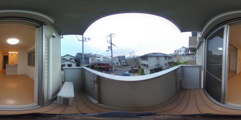パノラマ画像バルコニー