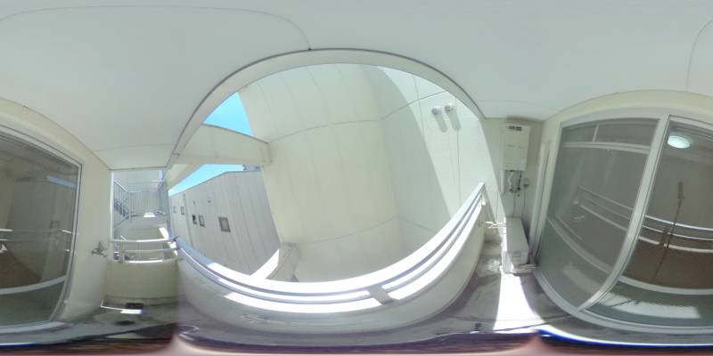 パノラマ画像バルコニー