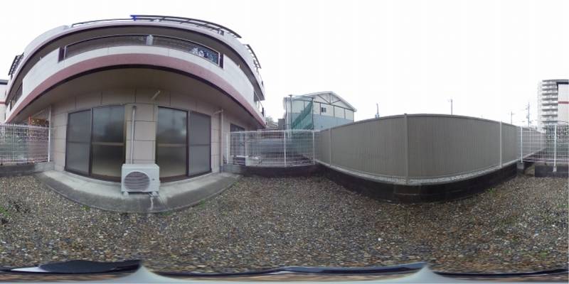 パノラマ画像バルコニー