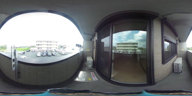 パノラマ画像バルコニー