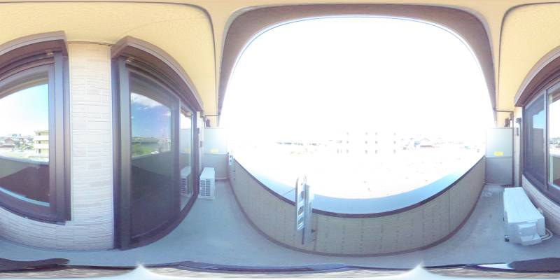 パノラマ画像バルコニー