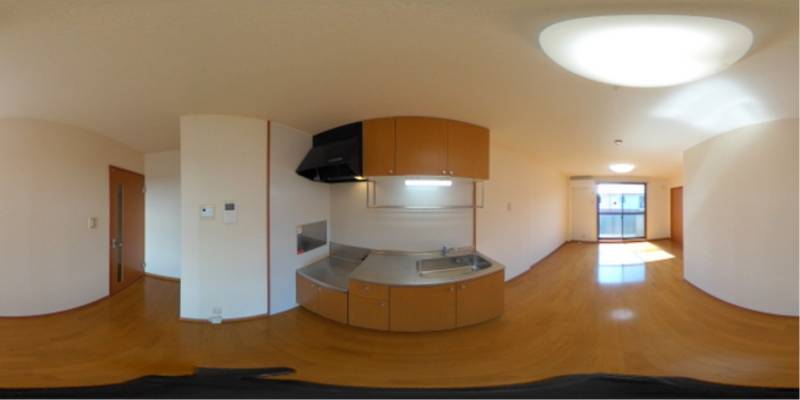 パノラマ画像キッチン