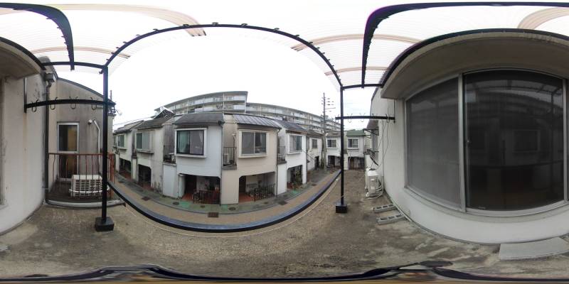 パノラマ画像バルコニー