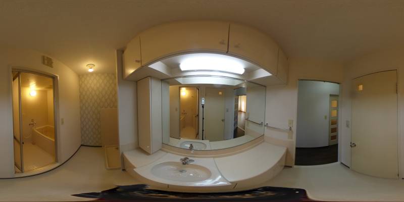 パノラマ画像洗面所