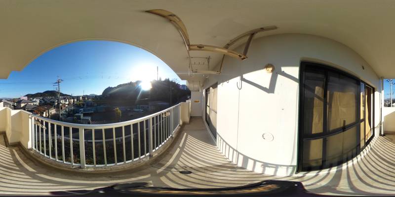 パノラマ画像バルコニー