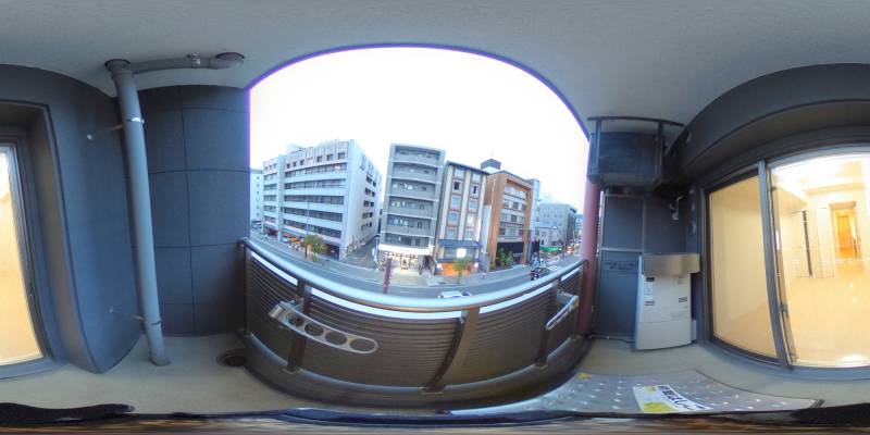 パノラマ画像バルコニー