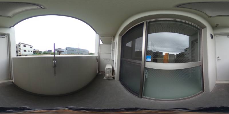 パノラマ画像バルコニー