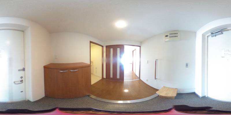 パノラマ画像寝室