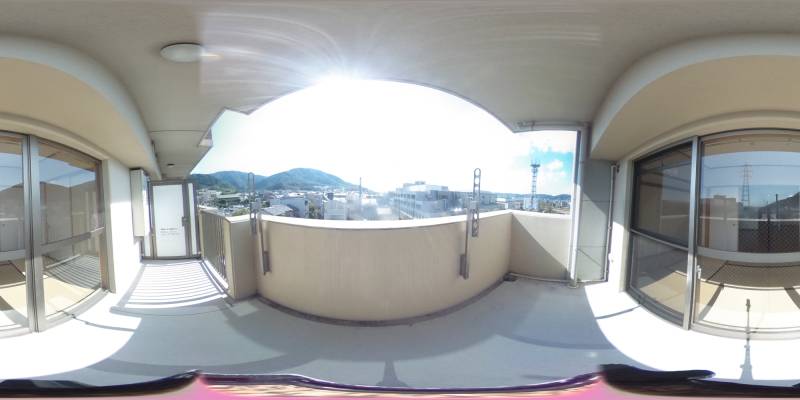 パノラマ画像バルコニー