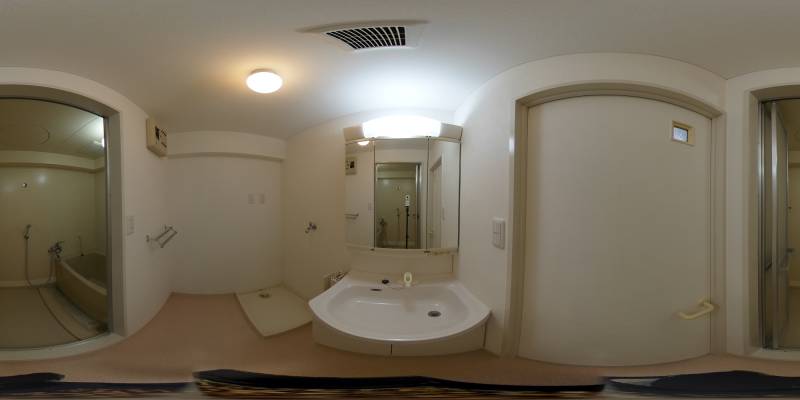 パノラマ画像洗面所