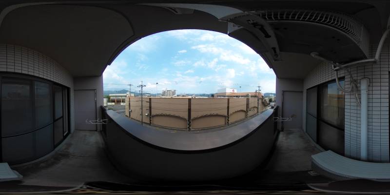 パノラマ画像バルコニー