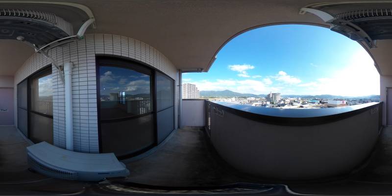 パノラマ画像バルコニー