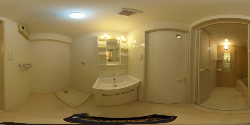 パノラマ画像洗面所