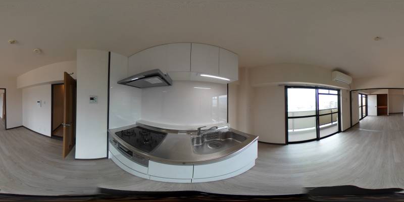 パノラマ画像キッチン