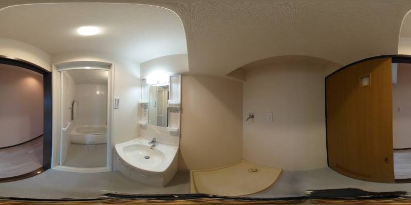 パノラマ画像洗面所