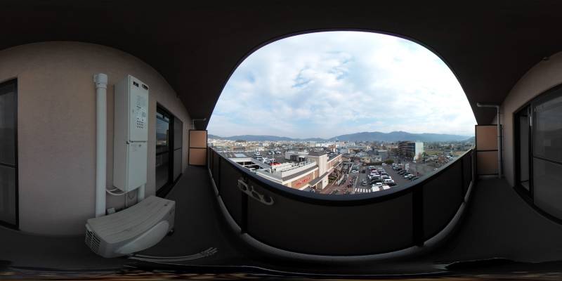 パノラマ画像バルコニー