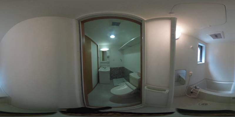 パノラマ画像バスルーム