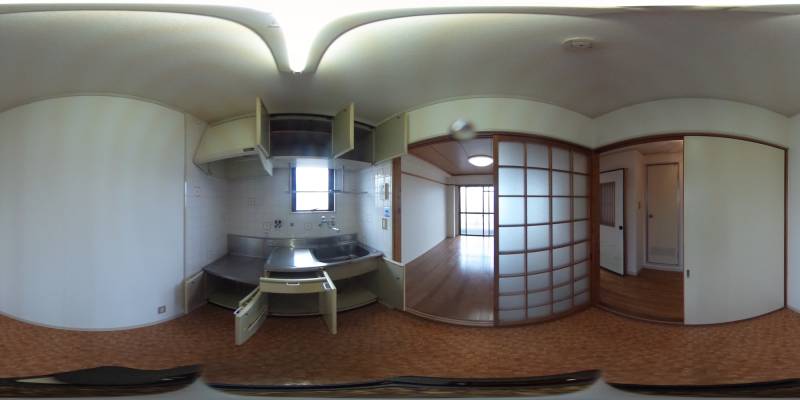 パノラマ画像キッチン