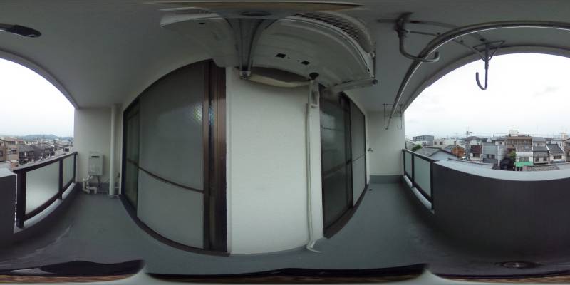 パノラマ画像バルコニー