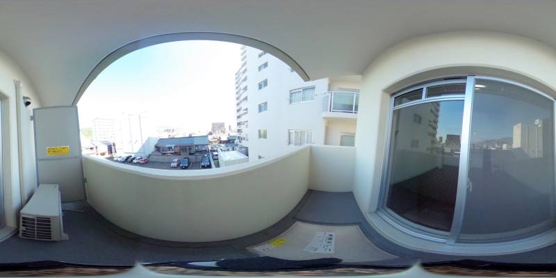 パノラマ画像バルコニー