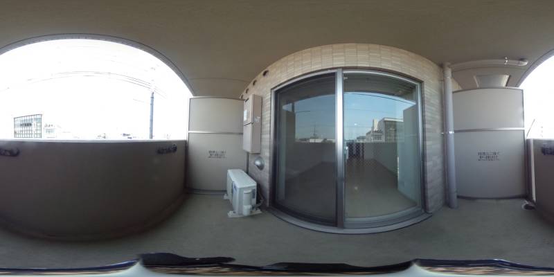 パノラマ画像バルコニー