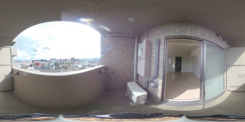 パノラマ画像バルコニー