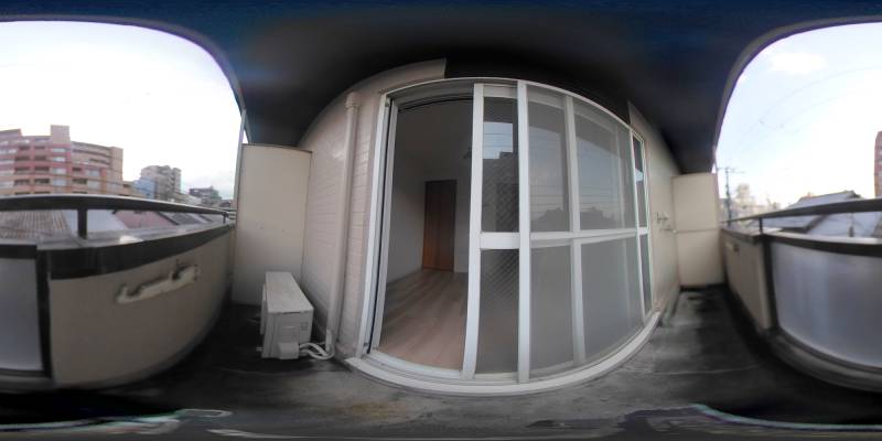 パノラマ画像バルコニー