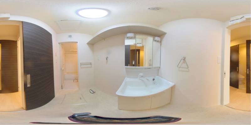 パノラマ画像洗面所