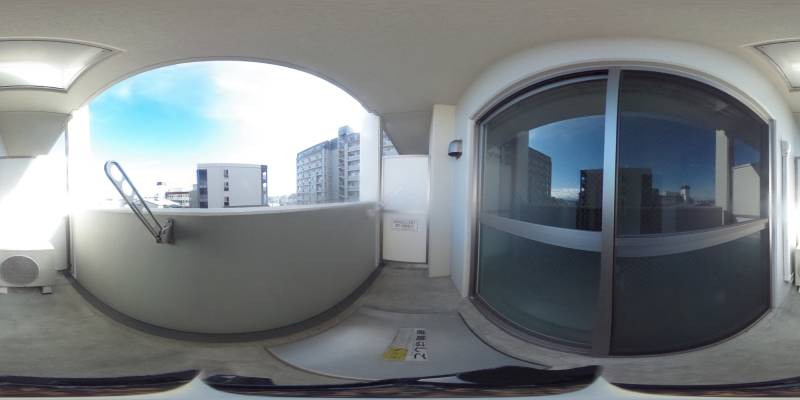 パノラマ画像バルコニー