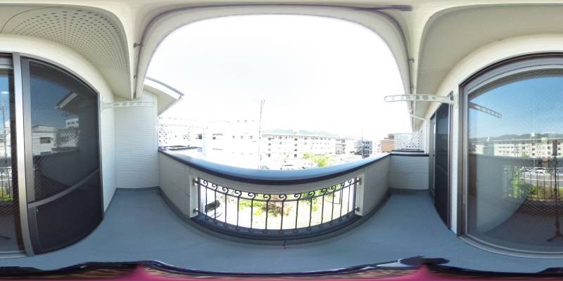 パノラマ画像バルコニー