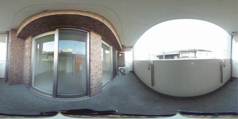 パノラマ画像バルコニー