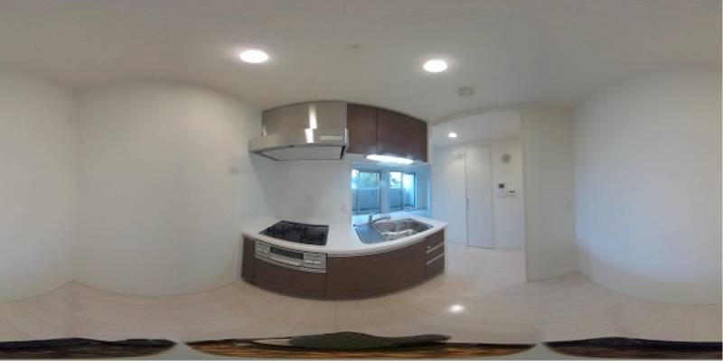 パノラマ画像キッチン