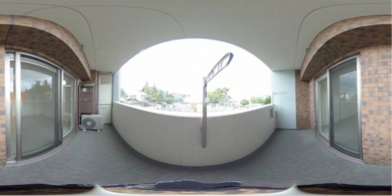 パノラマ画像バルコニー