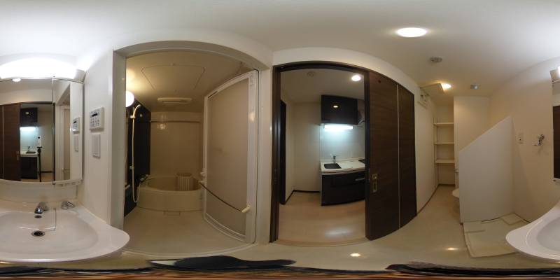 パノラマ画像洗面所