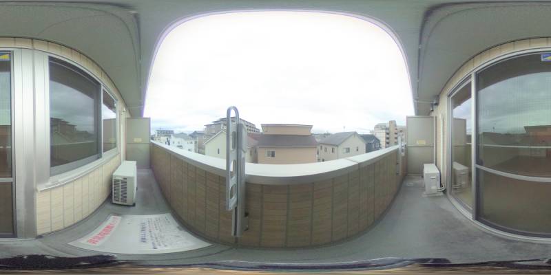 パノラマ画像バルコニー