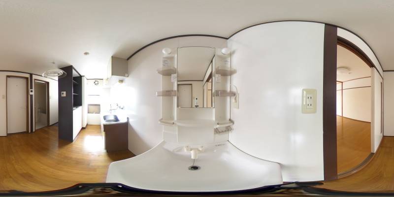 パノラマ画像洗面所