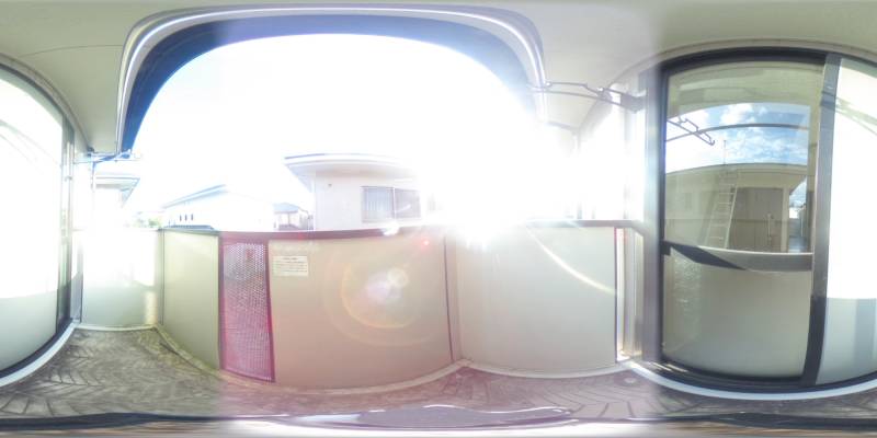 パノラマ画像バルコニー