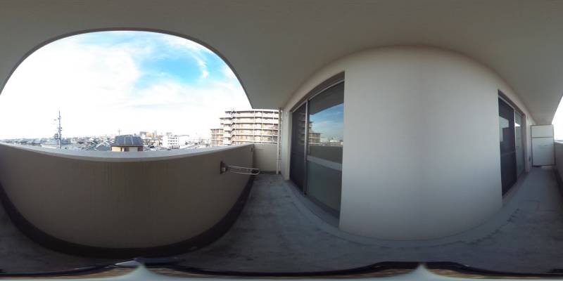 パノラマ画像バルコニー