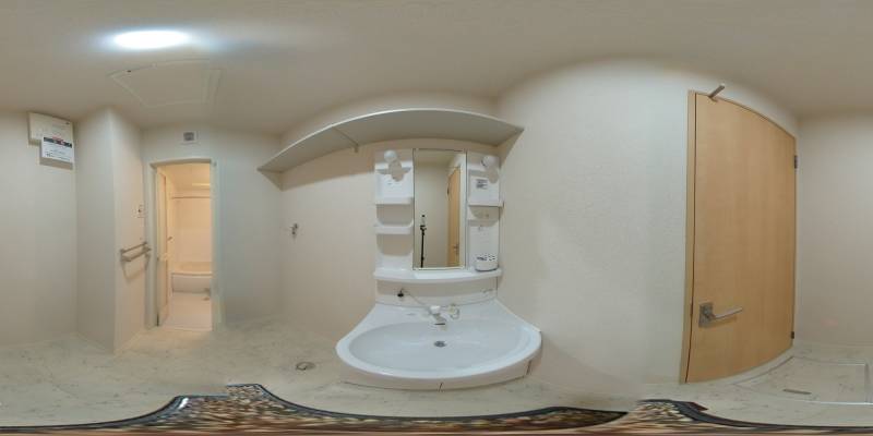 パノラマ画像洗面所