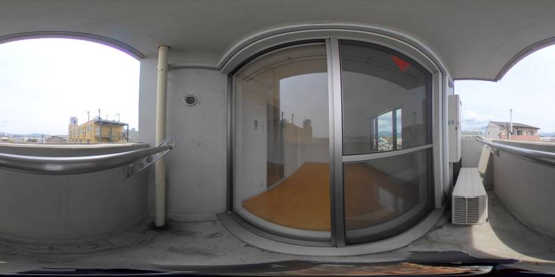 パノラマ画像バルコニー