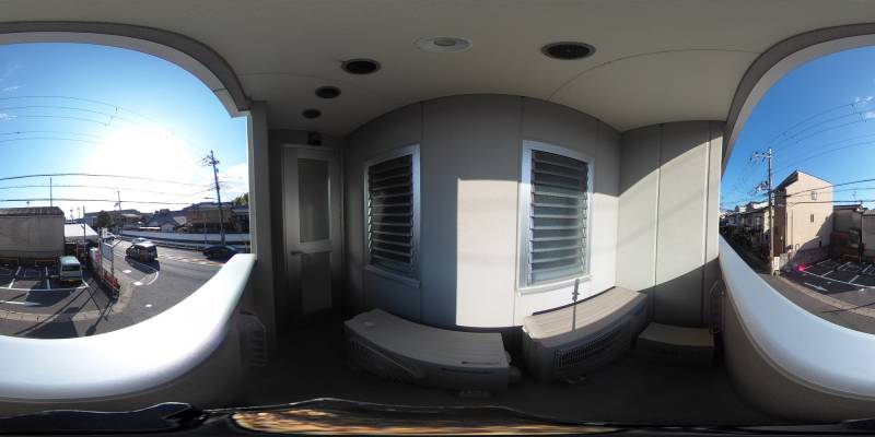 パノラマ画像バルコニー