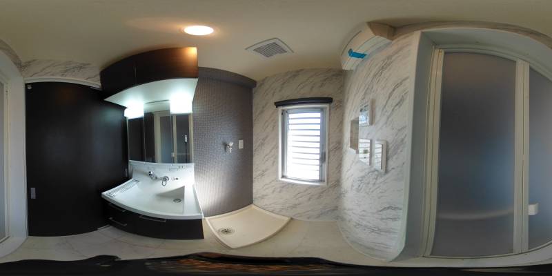 パノラマ画像洗面所