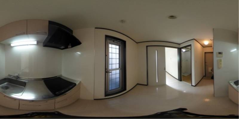 パノラマ画像キッチン