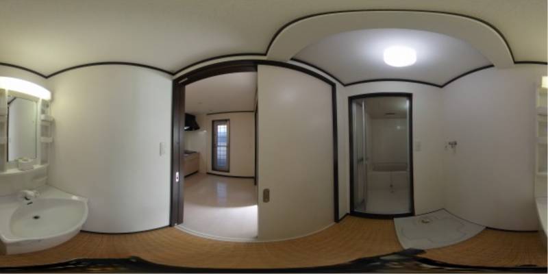 パノラマ画像洗面所