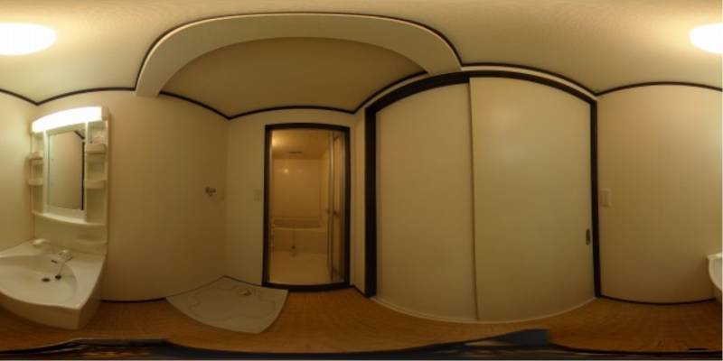 パノラマ画像洗面所