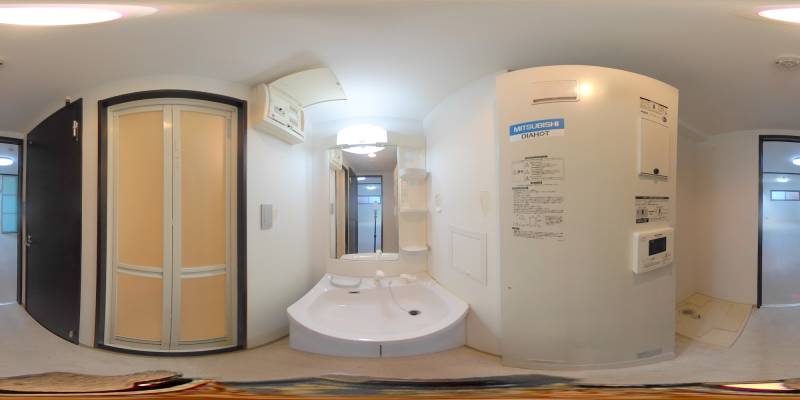 パノラマ画像洗面所