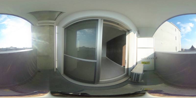 パノラマ画像バルコニー