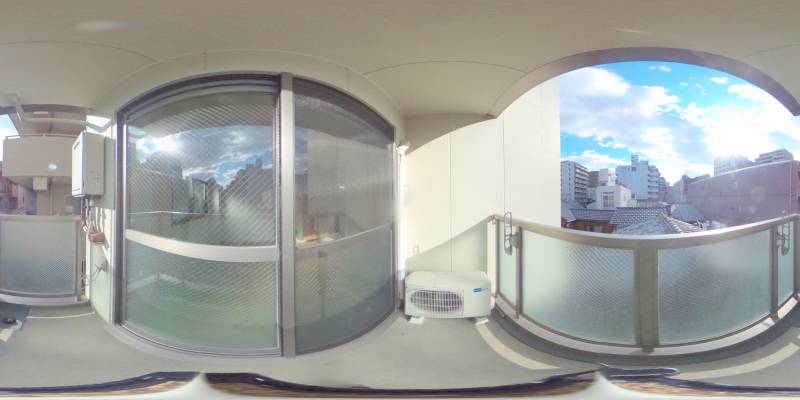 パノラマ画像バルコニー