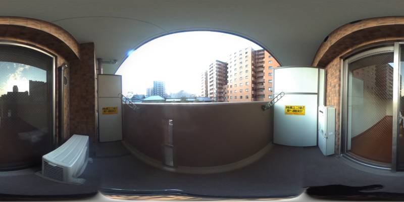パノラマ画像バルコニー