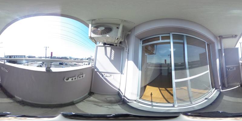 パノラマ画像バルコニー